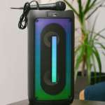 Osio Φορητό ηχείο Bluetooth με USB, LED, AUX, TF, RC, FM, TWS και ενσ. μικρόφωνο – 60W - Image 7