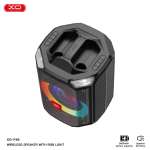 XO F48 Dual 8" RGB Bluetooth Speaker 40W Με 2 Ασύρματα Μικρόφωνα + Τηλεχειριστήριο - Image 5