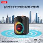 XO F48 Dual 8" RGB Bluetooth Speaker 40W Με 2 Ασύρματα Μικρόφωνα + Τηλεχειριστήριο - Image 3