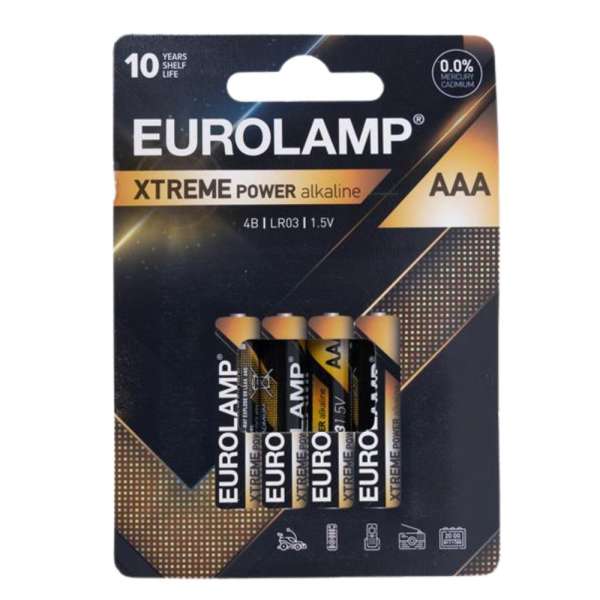 μπαταριες, ΑΑΑ, αλκαλικες μπαταριες, eurolamp μπαταριες