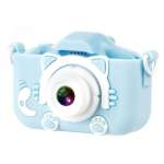 XO XJ01 Παιδική Κάμερα Διπλού Φακού με Κάλυμμα Σιλικόνης (Μπλε)