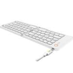 Meetion MT-BTK001 Αναδιπλούμενο Πληκτρολόγιο Λευκό - Image 2