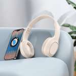 Hoco Charm W46 Ασύρματα Bluetooth Over Ear Ακουστικά με 20 ώρες Λειτουργίας Milky White - Image 4