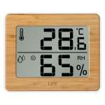 LIFE Gem Bamboo Edition Bamboo ψηφιακό θερμόμετρο και υγρόμετρο εσωτερικού χώρου - Image 2