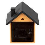 Ψηφιακό ρολόι / ξυπνητήρι σπιτάκι, με οθόνη LED και φωτάκι νυκτός - Image 4