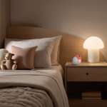 Ψηφιακό ρολόι / ξυπνητήρι σπιτάκι, με οθόνη LED και φωτάκι νυκτός PEACH - Image 6