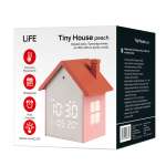 Ψηφιακό ρολόι / ξυπνητήρι σπιτάκι, με οθόνη LED και φωτάκι νυκτός PEACH - Image 7