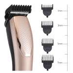 HTC ασύρματη κουρευτική μηχανή AT-1210A, 4 μήκη κοπής, ροζ χρυσό - Image 2