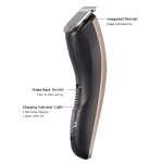 HTC ασύρματη κουρευτική μηχανή AT-1210A, 4 μήκη κοπής, ροζ χρυσό - Image 3