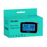 BRUNO ξυπνητήρι BRN-0130 με μέτρηση θερμοκρασίας, °C & °F, μαύρο - Image 2