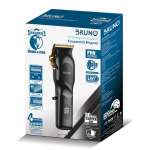 BRUNO BRN-0222 Επαγγελματική Κουρευτική μηχανή επαναφορτιζόμενη με βάση, μαύρη - Image 8