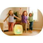 Kiddoboo mini Karaoke Speaker & Mic Yellow + NikoletaTV - Image 5