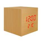 LTC ψηφιακό ρολόι LXLTC04 με ξυπνητήρι & θερμόμετρο, επιτραπέζιο, καφέ