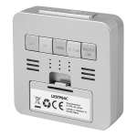 LTC ψηφιακό ρολόι LXSTP04C με ξυπνητήρι & θερμόμετρο, επιτραπέζιο, μαύρο - Image 2