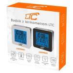 LTC ψηφιακό ρολόι LXSTP04C με ξυπνητήρι & θερμόμετρο, επιτραπέζιο, μαύρο - Image 4