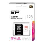 SILICON POWER κάρτα μνήμης microSDXC Superior, 128GB - Image 2