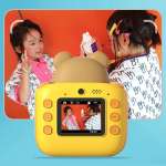 WOWKIDS παιδική φωτογραφική μηχανή K64 με εκτυπωτή, 26MP, 2", κίτρινη - Image 3