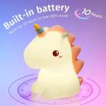 ΑTC LED Μονόκερος Φωτάκι Νυκτός Σιλικόνης - Image 8