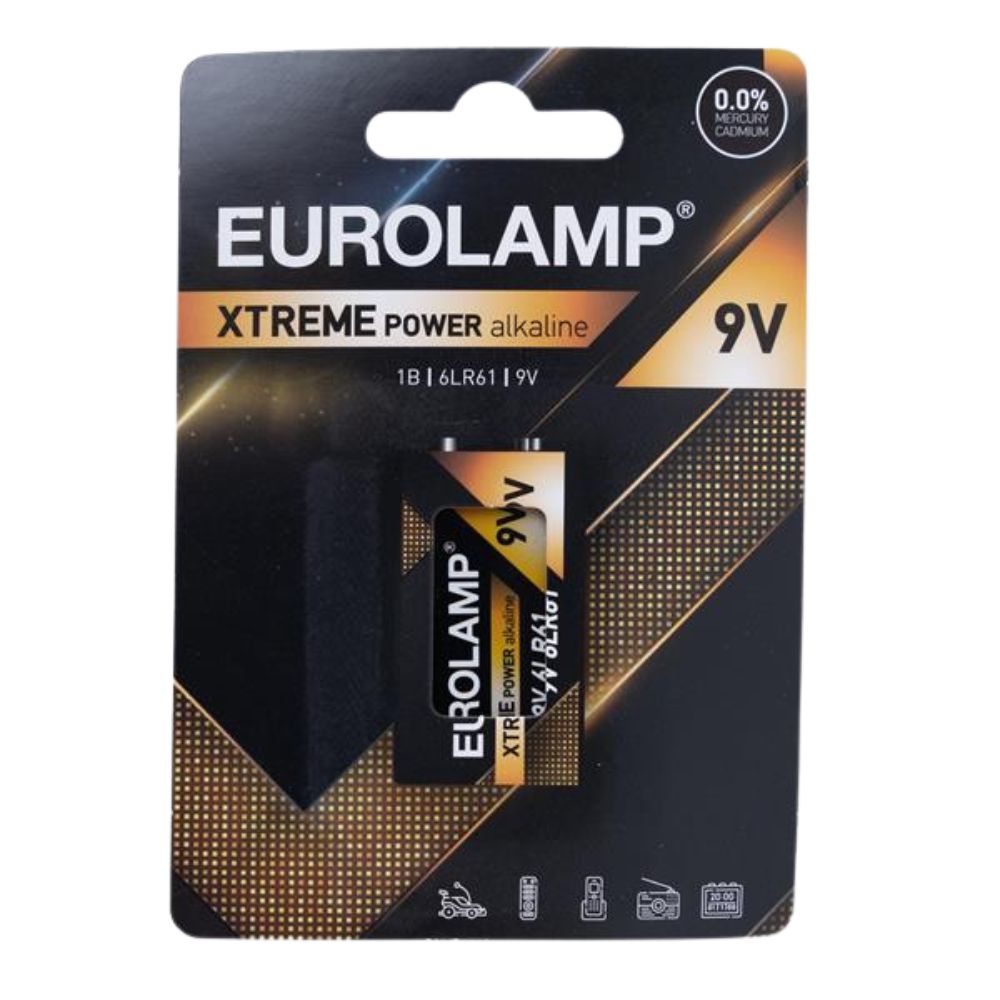 EUROLAMP Αλκαλική μπαταρία 9V Αλκαλική μπαταρία 9V