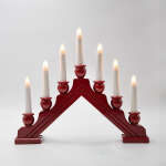 ΞΥΛΙΝΟ ΚΗΡΟΠΗΓΙΟ, ΓΕΦΥΡΑ, ΚΟΚΚΙΝΟ, ΜΕ ΜΕΤΑΣΧΗΜΑΤΙΣΤΗ, 38x4.8x33cm