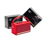 Vintage Ηχείο Ασύρματο Μαύρο (Κόκκινο)