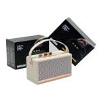 Vintage Ηχείο Ασύρματο Μαύρο (Μπεζ)