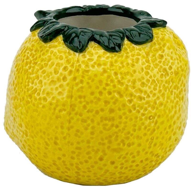 KAL-4624 Βάζο Επιτραπέζιο Lemon Κίτρινο 9x9x8 εκ - Image 1