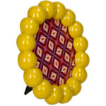 Κορνίζα Beads Πολυρητίνη Κίτρινο 10x10εκ. - Image 2