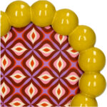 Κορνίζα Beads Πολυρητίνη Κίτρινο 10x10εκ. - Image 4