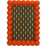 Κορνίζα Beads Πολυρητίνη Πορτοκαλί 10x15εκ.