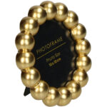 Κορνίζα Beads Πολυρητίνη Χρυσή 10x10εκ. - Image 2