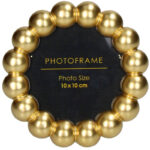 Κορνίζα Beads Πολυρητίνη Χρυσή 10x10εκ.