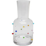 Καράφα Party Dots Πολύχρωμο Γυαλί 9,6x9,6x19,2 εκ.