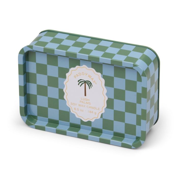 PW-ADO0604EU A dopo κερί σόγιας μεταλλικό δοχείο, Lush Palms 226gr Palm Tree - Paddywax - Image 1