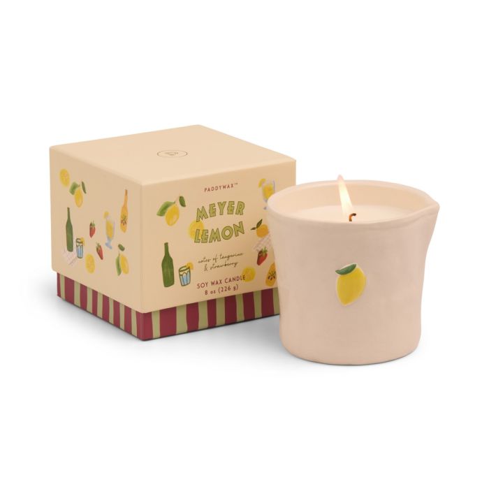 PW-BIS0803EU Meyer Lemon Φυτικό Κερί 226gr σε κεραμικό δοχείο, Bistro Lemon - Paddywax - Image 1