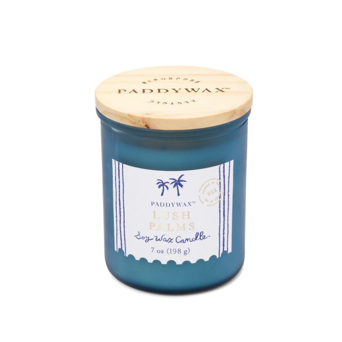 PW-CST0802EU Coastal Γυάλινο Κερί Σόγιας, Lush Palms 198gr - Paddywax - Image 1