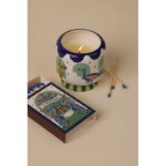 A dopo Κεραμικό κερί σόγιας, Misted Lime 226gr Peacock - Paddywax - Image 4