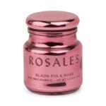 Black Fig & Rose Φυτικό Κερί 70gr σε ροζ γυάλινο δοχείο με καπάκι, Chroma Rosales - Paddywax