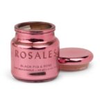 Black Fig & Rose Φυτικό Κερί 70gr σε ροζ γυάλινο δοχείο με καπάκι, Chroma Rosales - Paddywax - Image 2